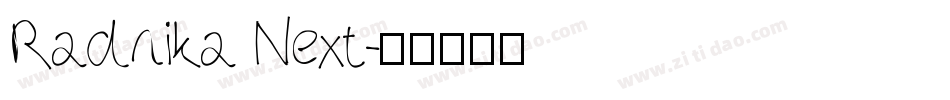 Radnika Next字体转换